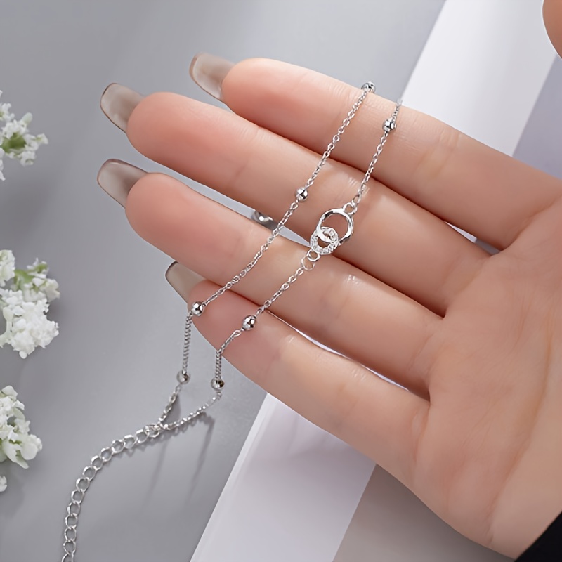 TEMU A Double-ring Bracelet For Women, A Versatile Friendship Bracelet, For A Girlfriend