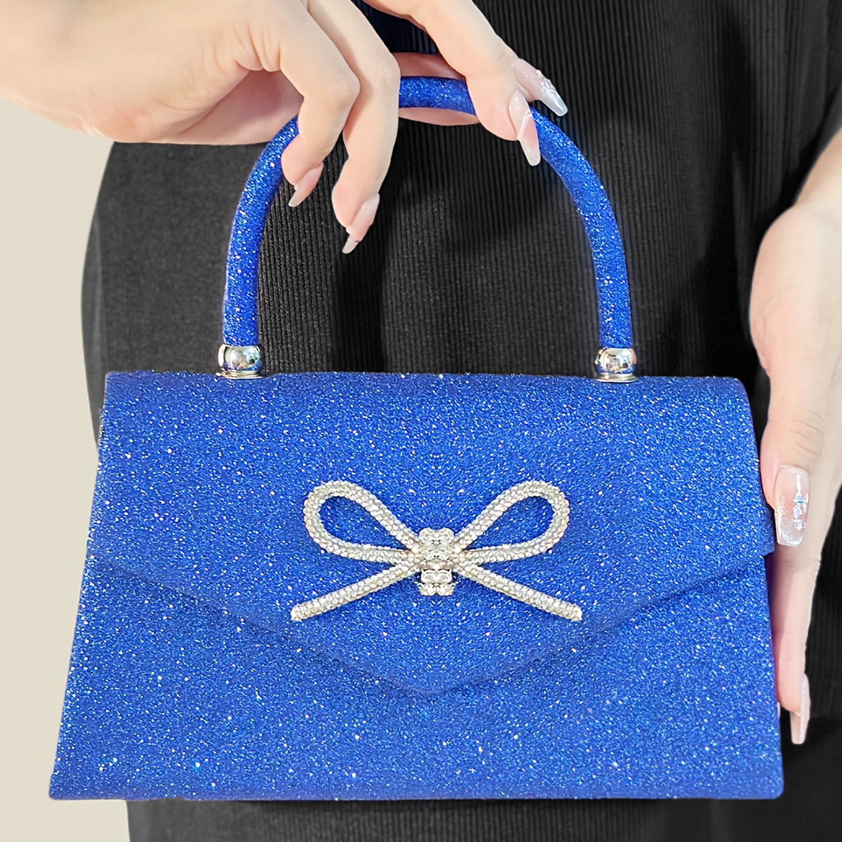 Geldbörse Blau Blaue GeldbÃ¶rse Damen Handtasche Blau Glitzer Neue