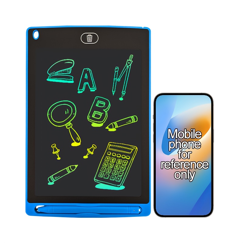 La tableta de escritura LCD está disponible en tamaños de 6.5, 8.5, 12 y 40.64 cm, atendiendo a diversas necesidades. Permite borrar fácilmente con un clic los garabatos, lo que permite la creatividad en el dibujo, cálculos, notas y borradores. - Imagen 15