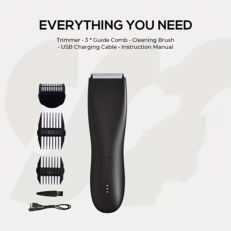 Image of Electric Hair Clipper, Trimmer, Ceramic Head Wireless Hair Clipper, Hair Machine, Electric Trimmer, Suitable For Trimming Hair And Other Body Parts, Men's Holiday Gift Father's Day Gift