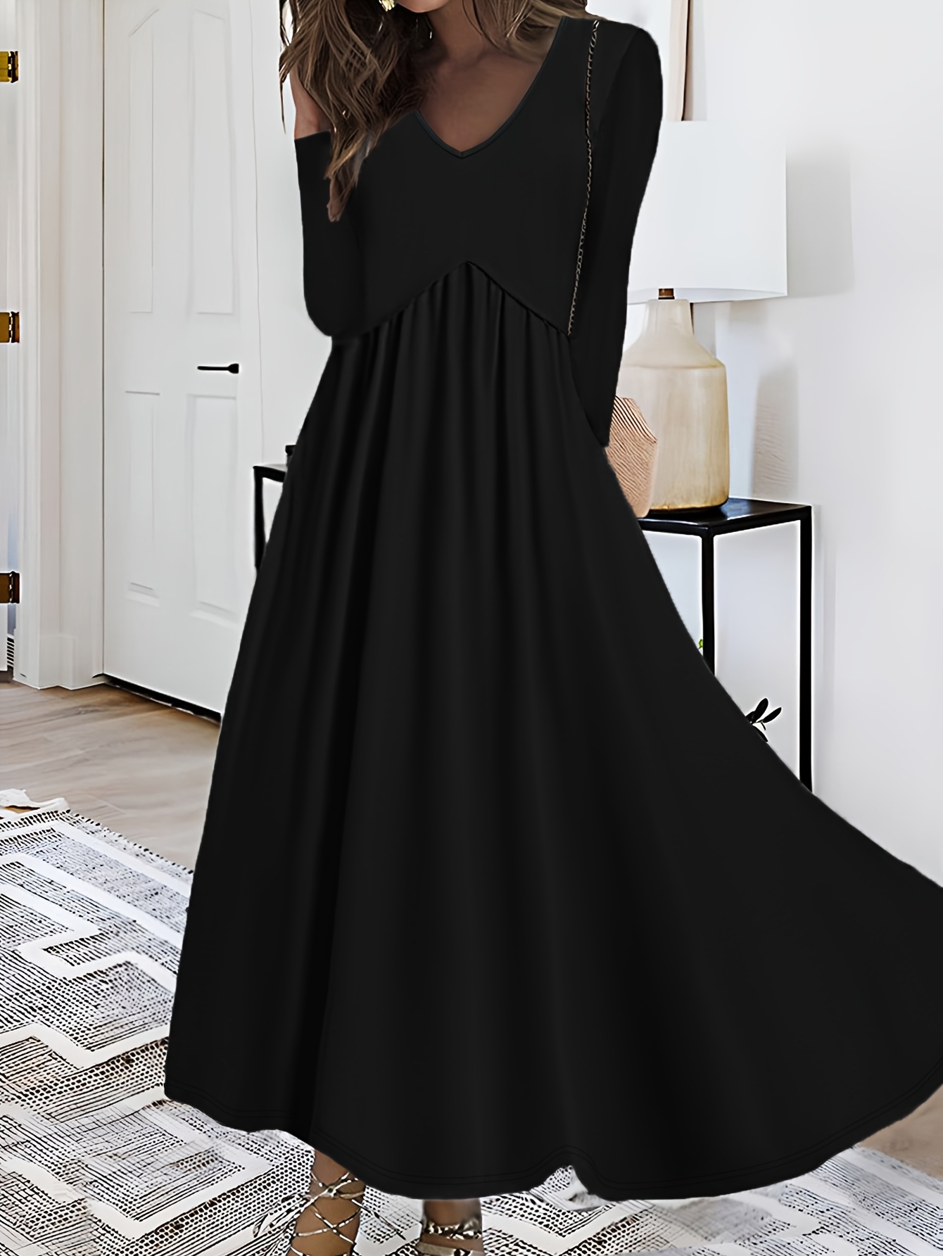 navy blue dress for baby girl A Line Sequin Royal Blue Prom Dresses Long Sleeve Winter Formal Dress Royal Blue / US2