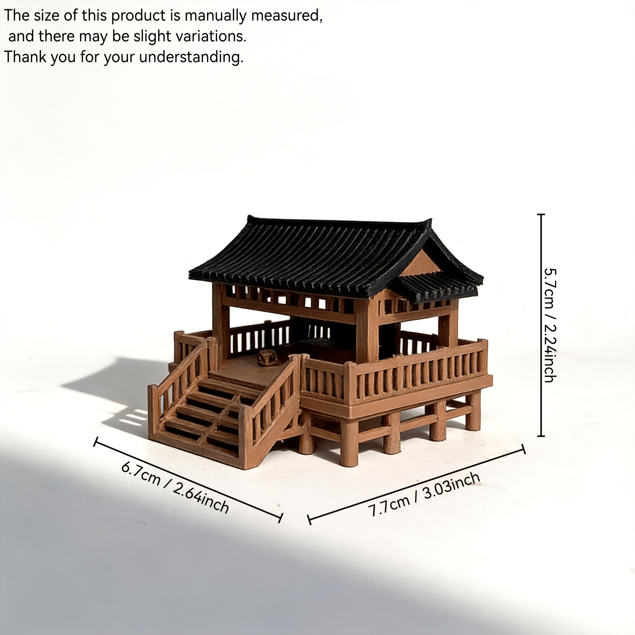 TEMU 1pc Chinese Style Chunxuanju Fish Tank Ancient Architecture Miniature Landscape Ornament (fish Tank Not Included)