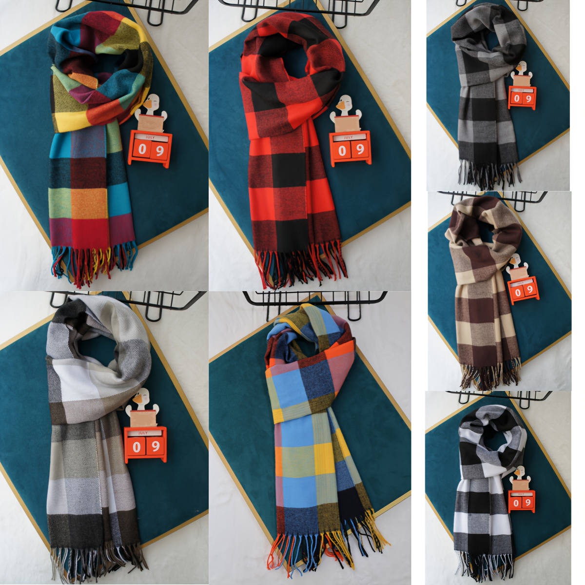 

Cozy British-inspired Scarf - Cashmere, Thick & Warm For Autumn/winter, 's Gift, , Cashmere, Scarf, Warm