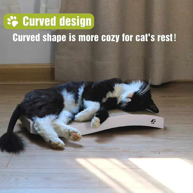 3pcs reversible cardboard cat scratchers large durable scratch boards for indoor cats with lounge area play sofa imitation hemp material multi purple details 2