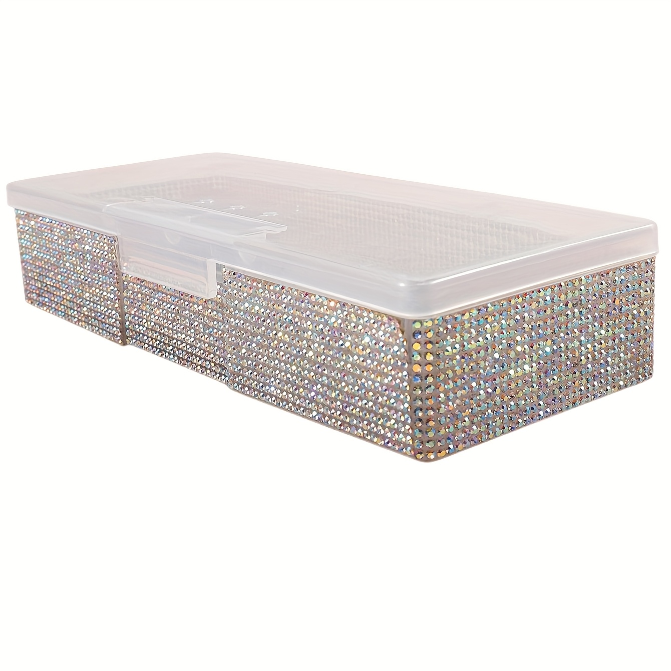 Image of A Studded Nail Art Storage Box With Instagram- Jewelry Box, Dust-proof And Oxidation-resistant, Can Hold Nail Pieces And Stickers, Professional Nail Technicians For A Perfect Sense Of Ceremony
