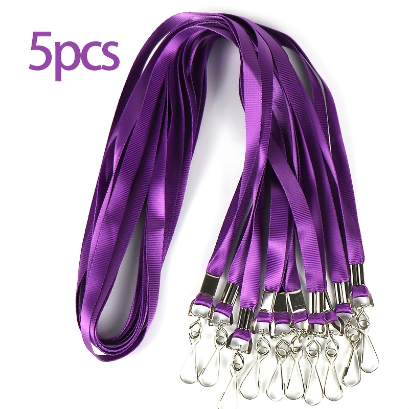 TEMU 2d Bulk Polyester Lanyards Premium Cruise Lanyard Metal Trigger Snap Hook Lanyard | Swivel Hook For Badge For Id Card Holder Wallet Hang Neck