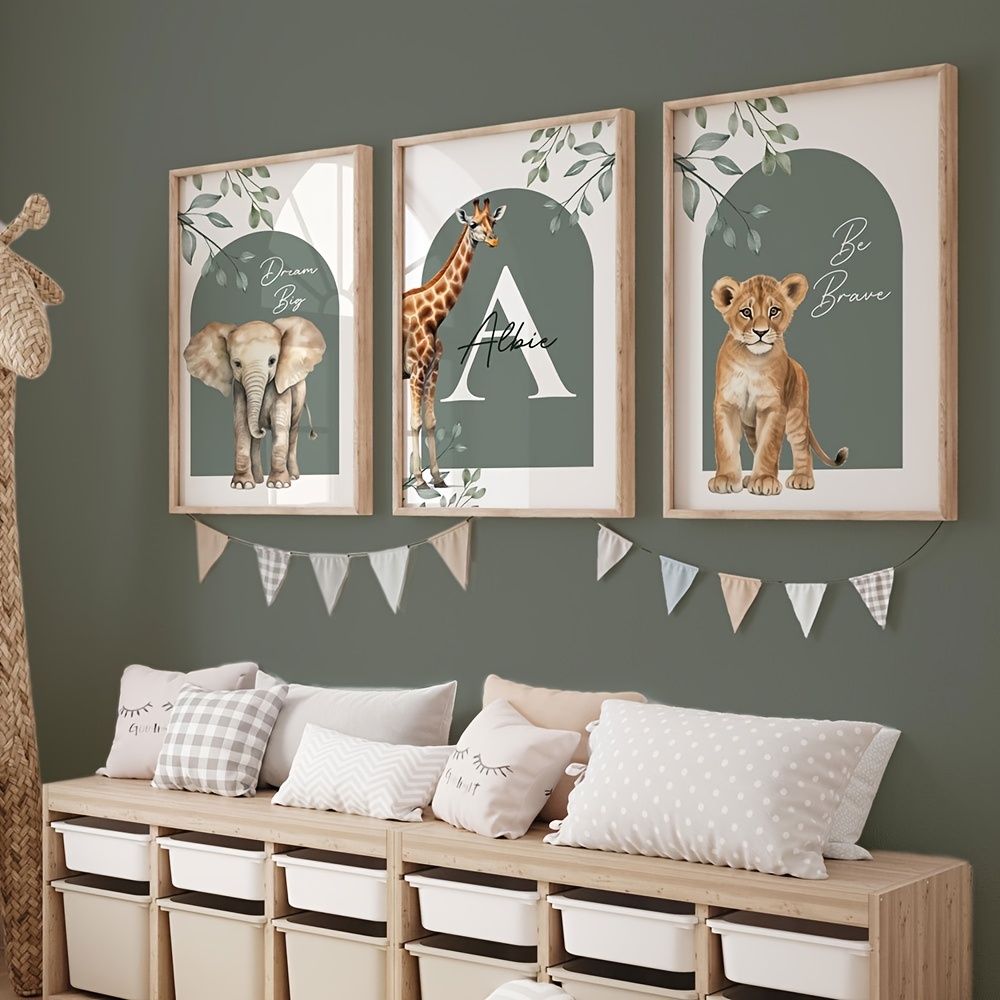 nursery prints animal prints personalized Temu Denmark