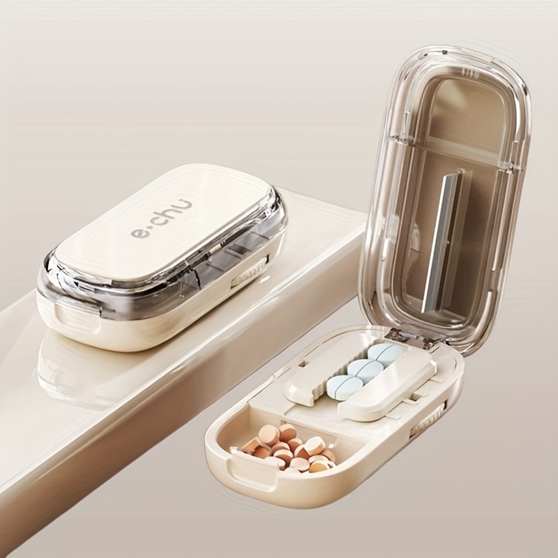 Image of Medicine Cutter, Adjustable Pill Splitter, Easily Cuts Tablets, Suitable For Travel And Camping