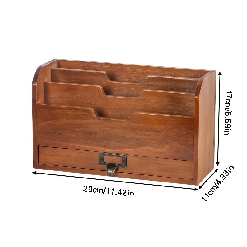 Office Desktop Storage Box Mask File Stationery Organizer Card Data A4 Paper Storage Rack Letter Storage, Desk & Drawer Organizer For Home Storage