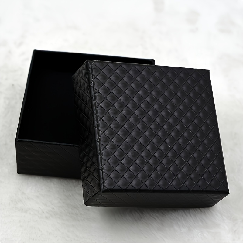 Plaid Jewelry Packaging Box for Rings and Earrings