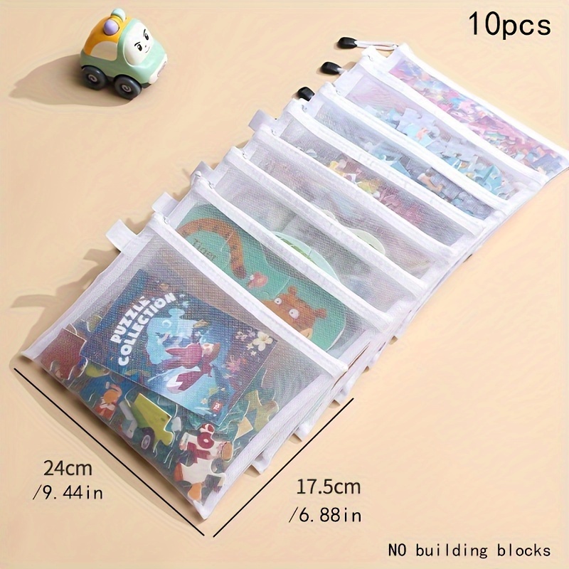 

10pcs Storage Bags - Fabric Organizer For Toys, Documents & Stationery - And ' Room Accessories, Toy Storage