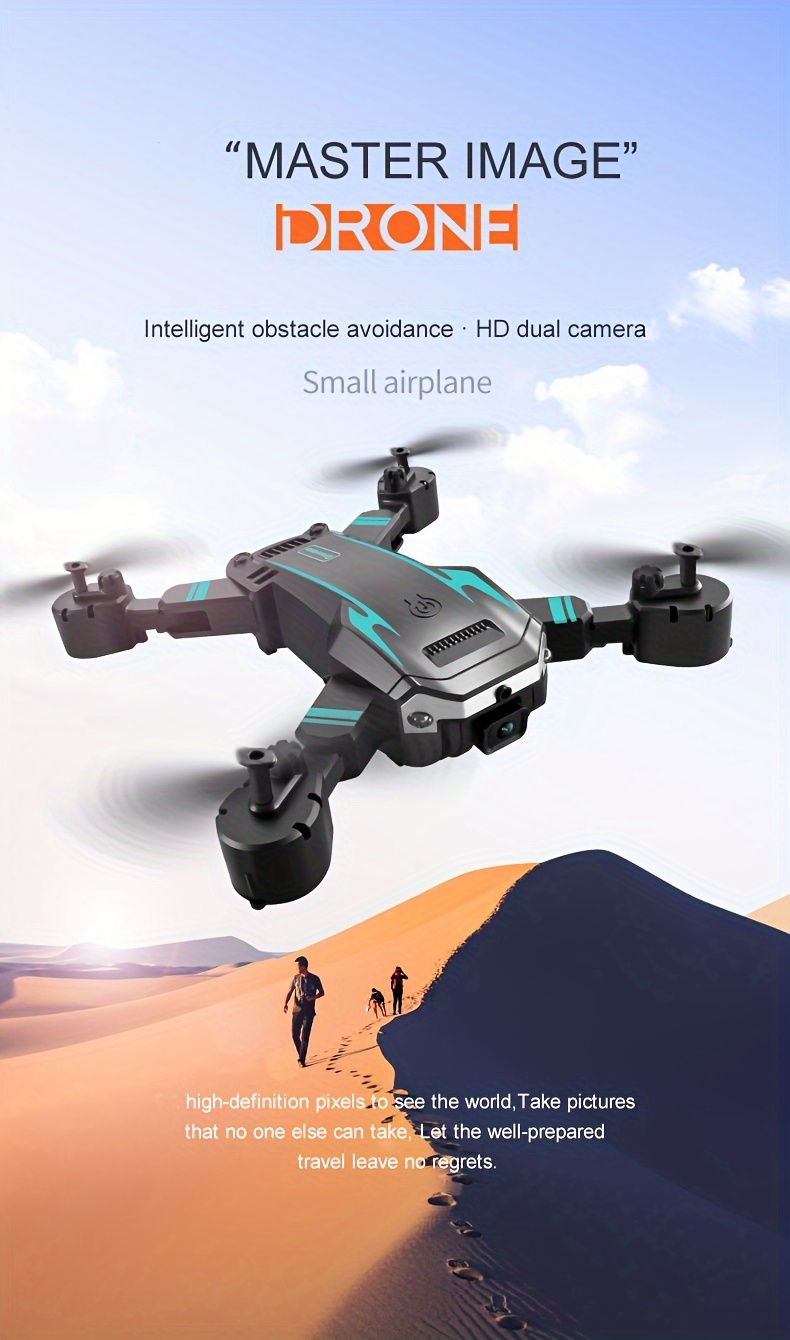 new aircraft   dual high definition cameras one click hovering intelligent obstacle avoidance   one click return wlfl connected aerial photography   optical flow height led light very suitable for men as gifts for beginners and teenagers christmas halloween thanksgiving gifts details 0