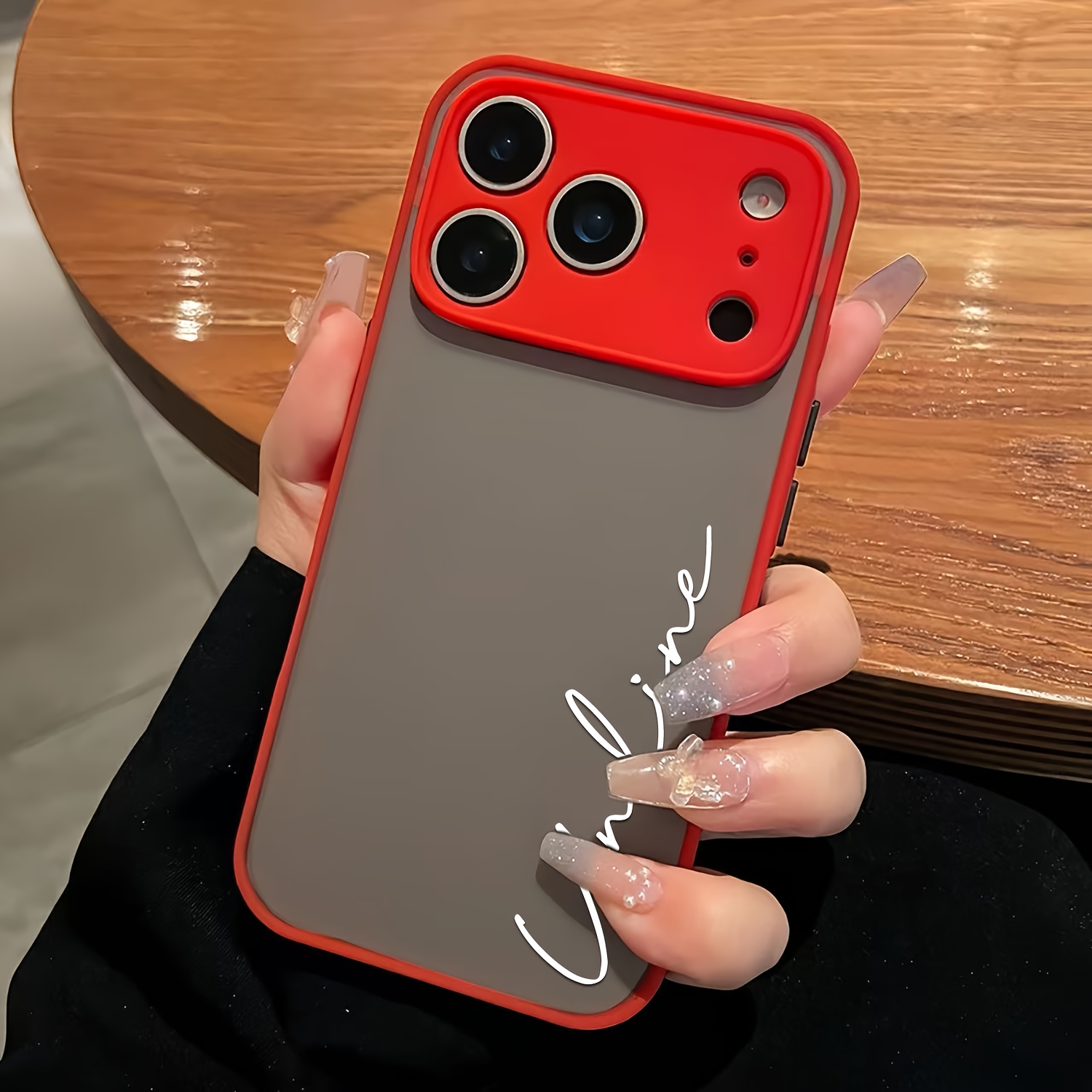 Personalized Custom Name DIY Translucent Ultra-Thin Case Compatible with for iphone Models 11 to 17 Pro Max Plus, Featuring Shockproof Armor And a Luxury Matte Finish, Complete with a Protective Border And Customizable Letters, Perfect As a Gift, Phone Case, Handy Cover