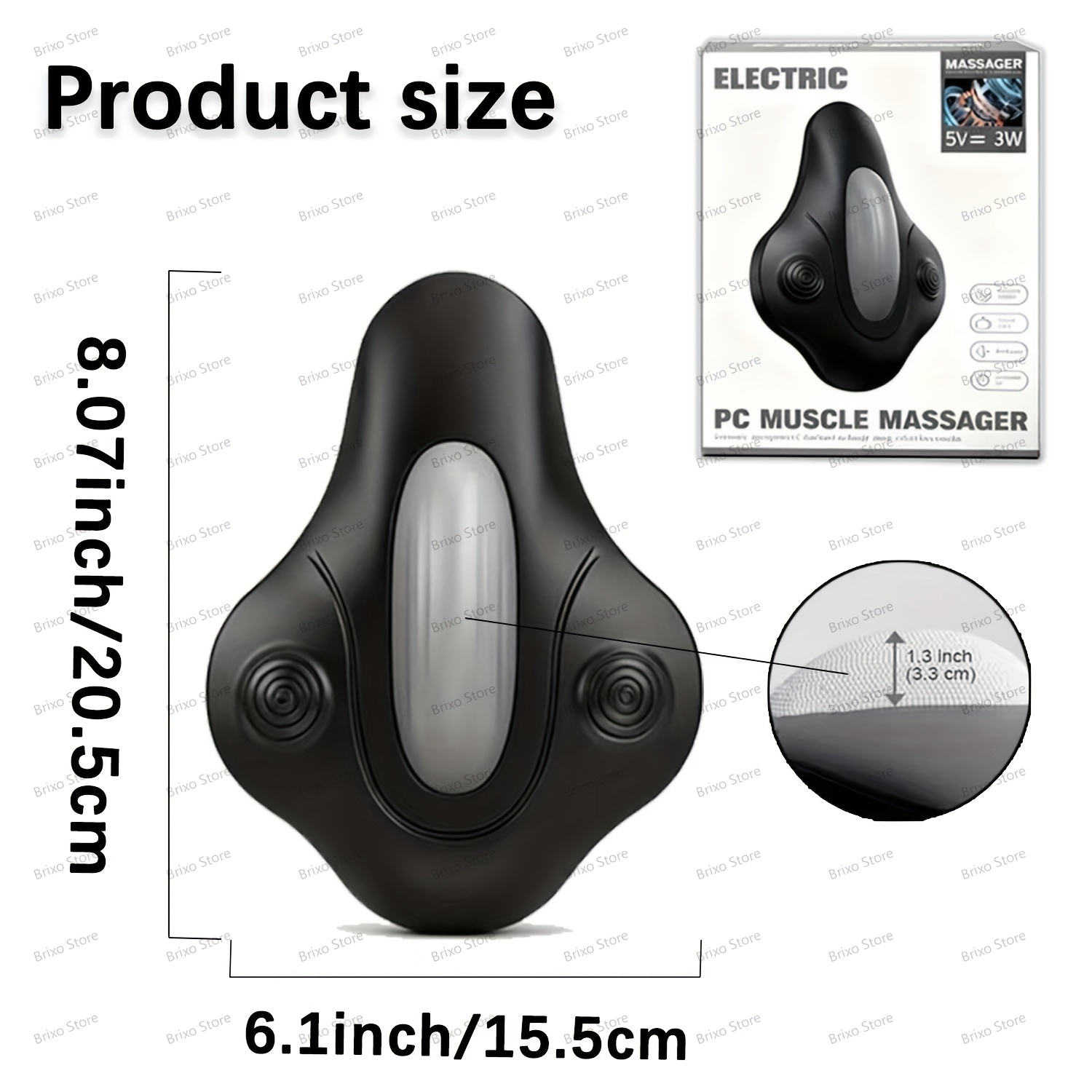 A Pelvic Floor Muscle Trainer Intended for Kegel Workouts, Featuring a Padded Massage Surface, Specifically Crafted for Pelvic Floor Strengthening And Muscle Relaxation, Serves As a Fitness Appropriate for Both Men And Women to Utilize at Home - Image 4