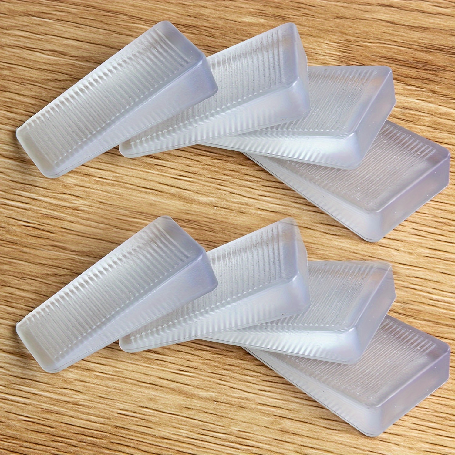 

4/8pcs Pp Plastic Wedge Shims, 100% & , - Texture, For Leveling, Uneven & Adjustment, Cuttable Table , Stoppers