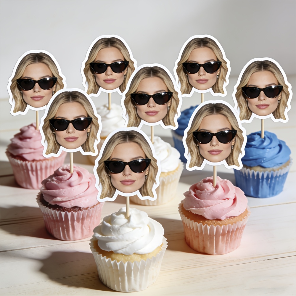 item picture customizable photo cake toppers personalized birthday cupcake decorations wedding photo cake toppers high   print safe for baking suitable for family   and hotel banquets minimalist luxe style halloween christmas