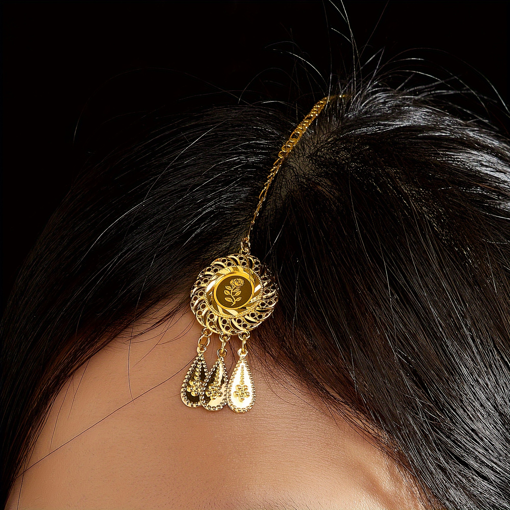 Arabic Style Copper Golden Plated Bridal Jewelry