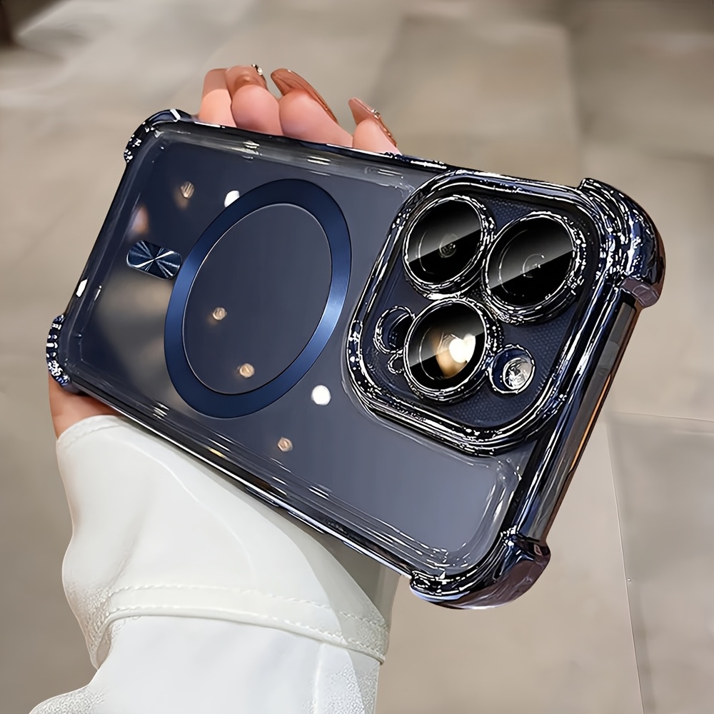 TEMU Phone Case - 3pcs Including 1 Phone Cover And 2 Protectors, Designed To The Corners Of The Phone Case, Providing Shock Resistance. This Case Is