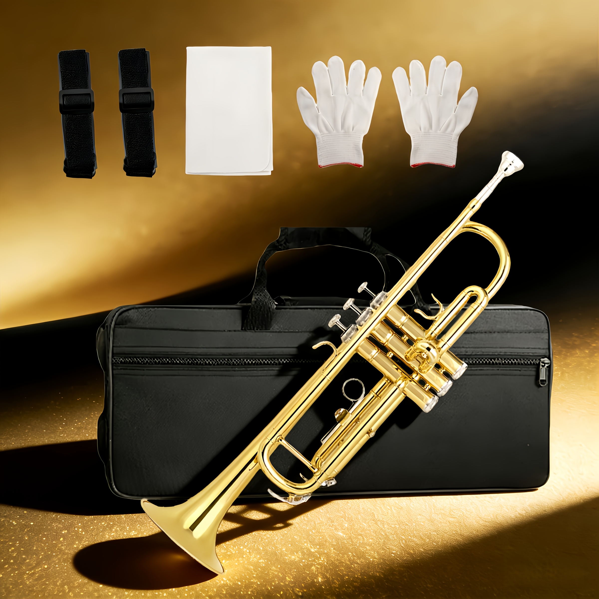 high quality bb brass trumpet for beginners professional performance band performances classical jazz   instrument brass instrument standard trumpet