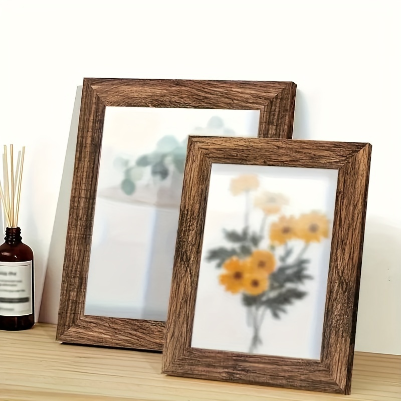 

Rustic Wooden Photo Frames 1 Pc Set - High Definition Glass, Table Top & Wall Mount Display - Universal Home Decor For Any Occasion, Graduation, Business Gift - No Electricity Or Feathers Required