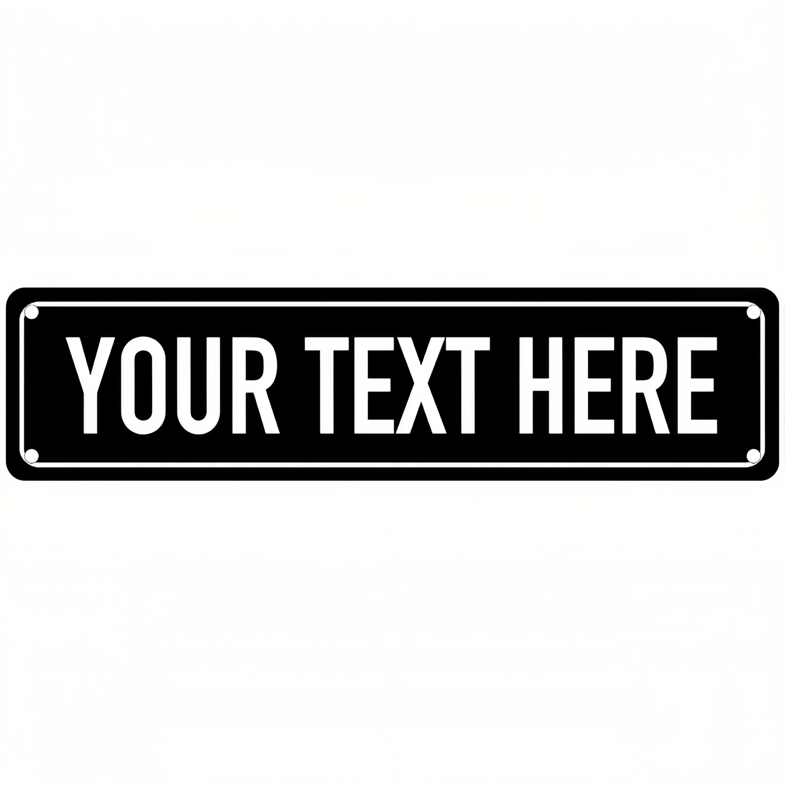 TEMU Customized Metal Sign 16x4" Uv Printed Plaque, Customized Metal Door Sign - Personalized Text Display | Indoor/outdoor Use, Wall-mounted, ,