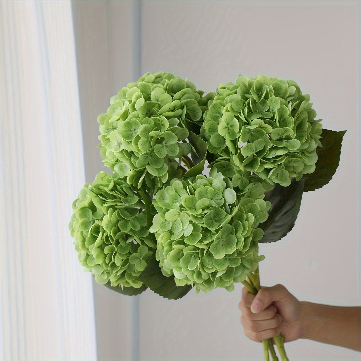 4pcs Lifelike 20" Artificial Hydrangea Flowers - Perfect For Weddings, Engagements, Decor | No Vase Included, Best For Christmas, Perfect For Thanksgiving