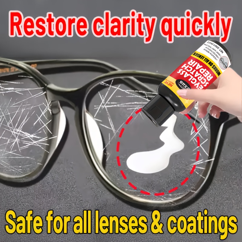 Plastic Eyeglass Polishing Kit Kit Glass Lens Scratch Remover Fast