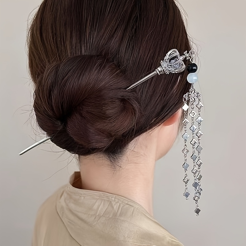 3pcs womens new high end tassel hairpins vintage fashion accessories for ladies ideal headwear for photoshoots and gifts Product details 8