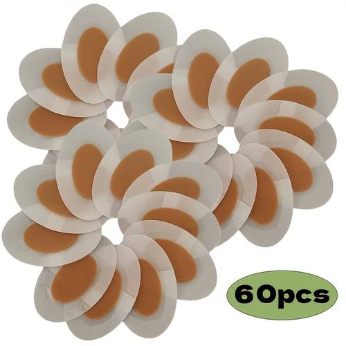 60pcs transparent gel anti blister pads heel protectors fore gel cushions waterproof patches
