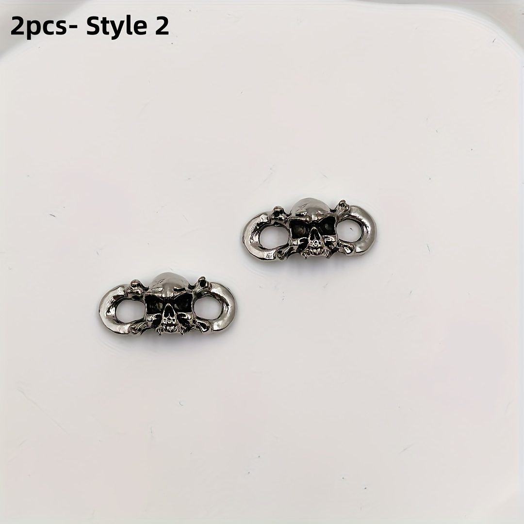 E-shop 2/4 Stück - Schuh-Accessoire-Set - Geeignet für Freizeitschuhe, Skateboardschuhe usw., Abnehmbare Schuhschnallen-Dekorationen, die an