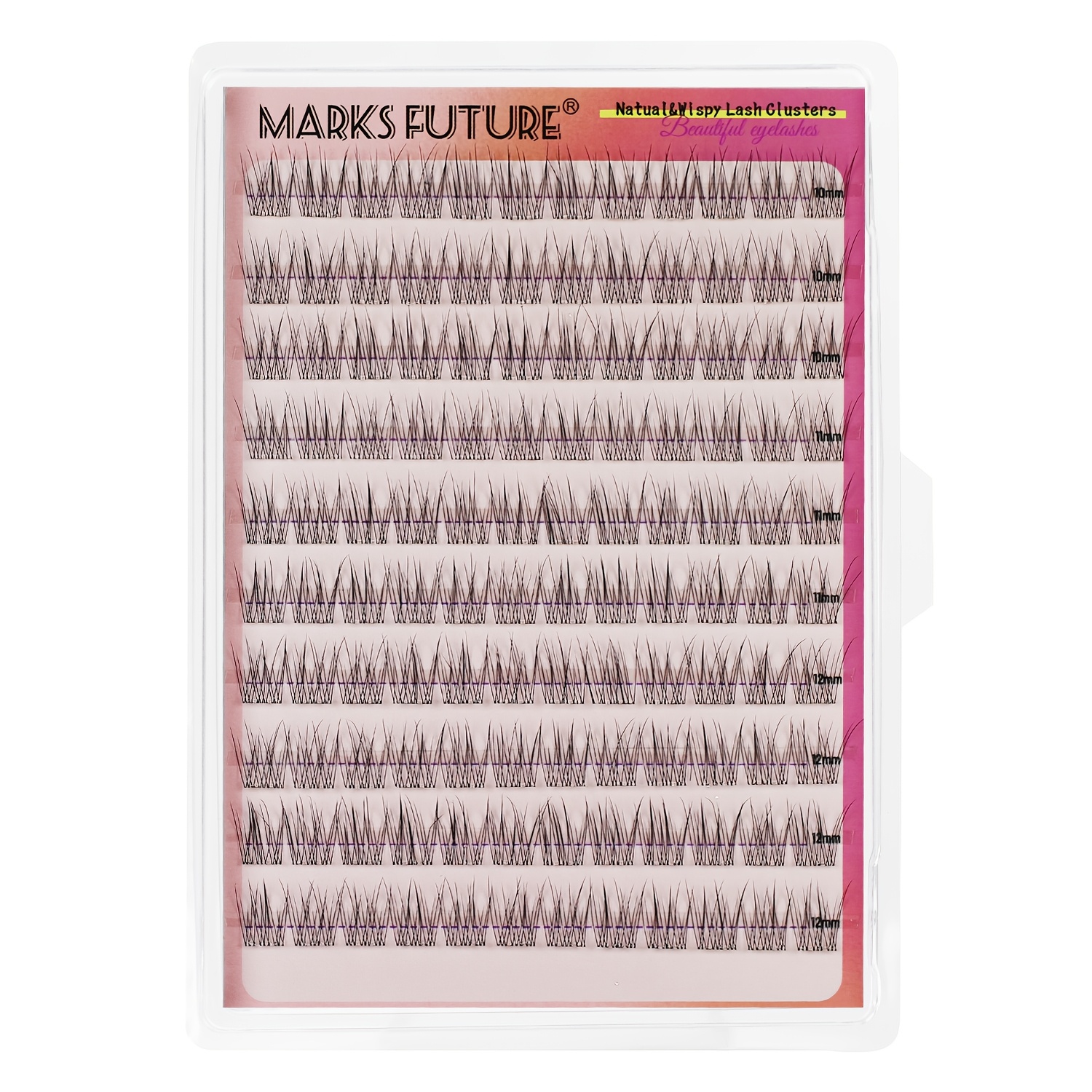 120pcs Marks Self-adhesive Eyelash Extensions Suitable For Diy Press-, Pre- Natural /korean Style Clusters, Suitable For /eye / Application, Suitable For Beginners