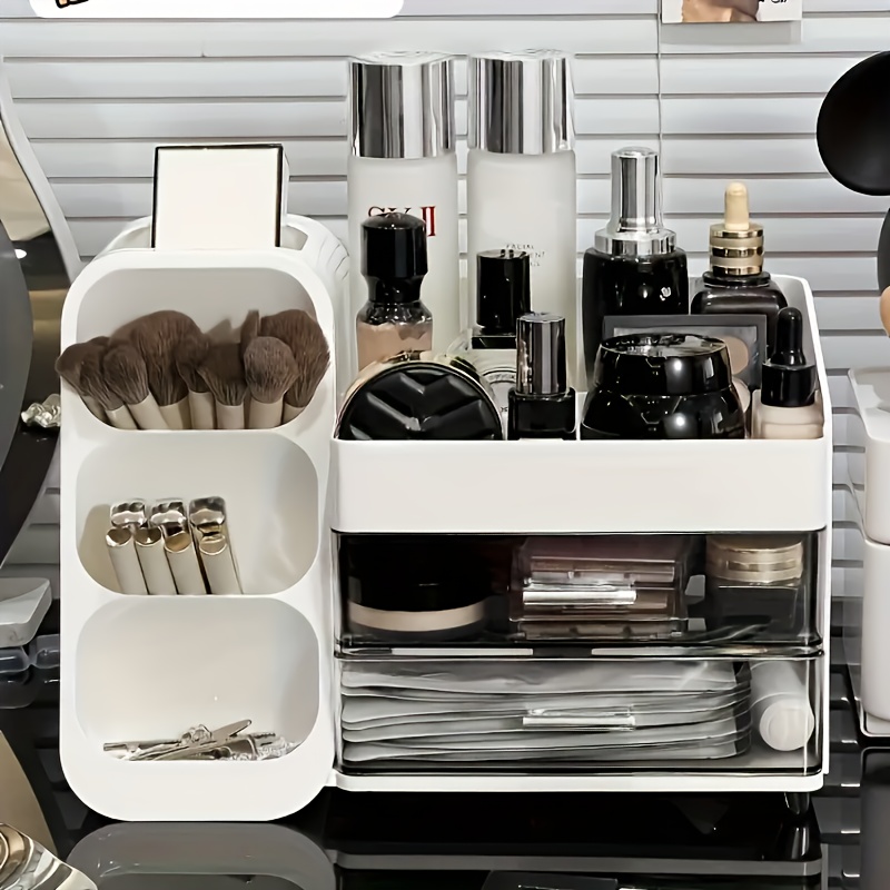 cosmetic storage box for dresser with dresser drawer dresser table top bathroom table top elegant dresser for brush lotion lipstick and nail polish Product details 0