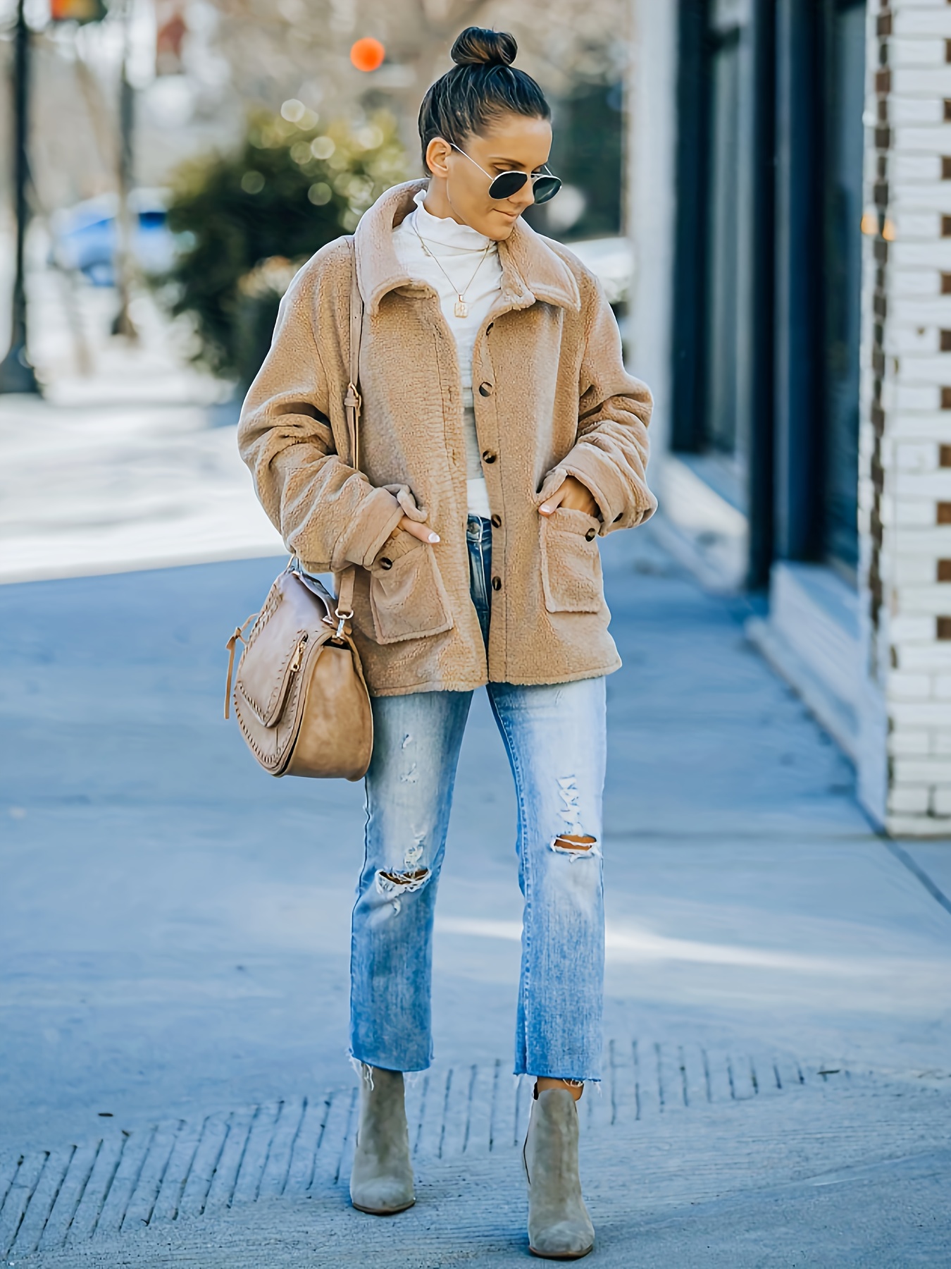 plus size womens plus size oversized teddy bear jacket plush