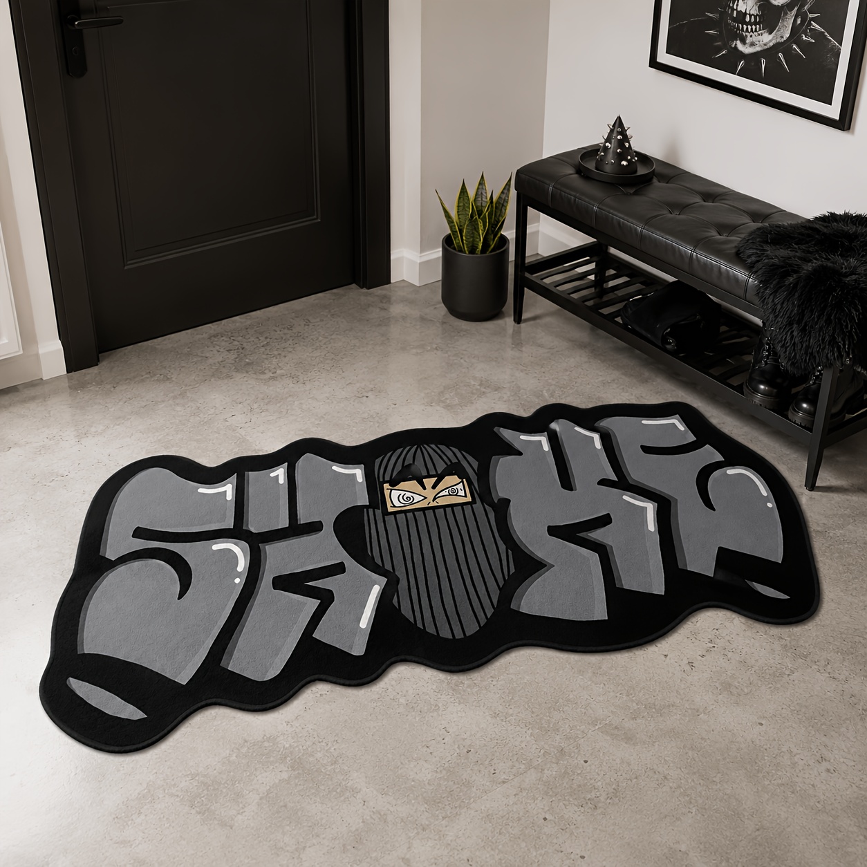 TEMU 2d Flat Fleece Home Decor Carpet, Machine Washable And Easy To Clean, Soft And Durable, Lightweight And Comfortable. Suitable For Living Room