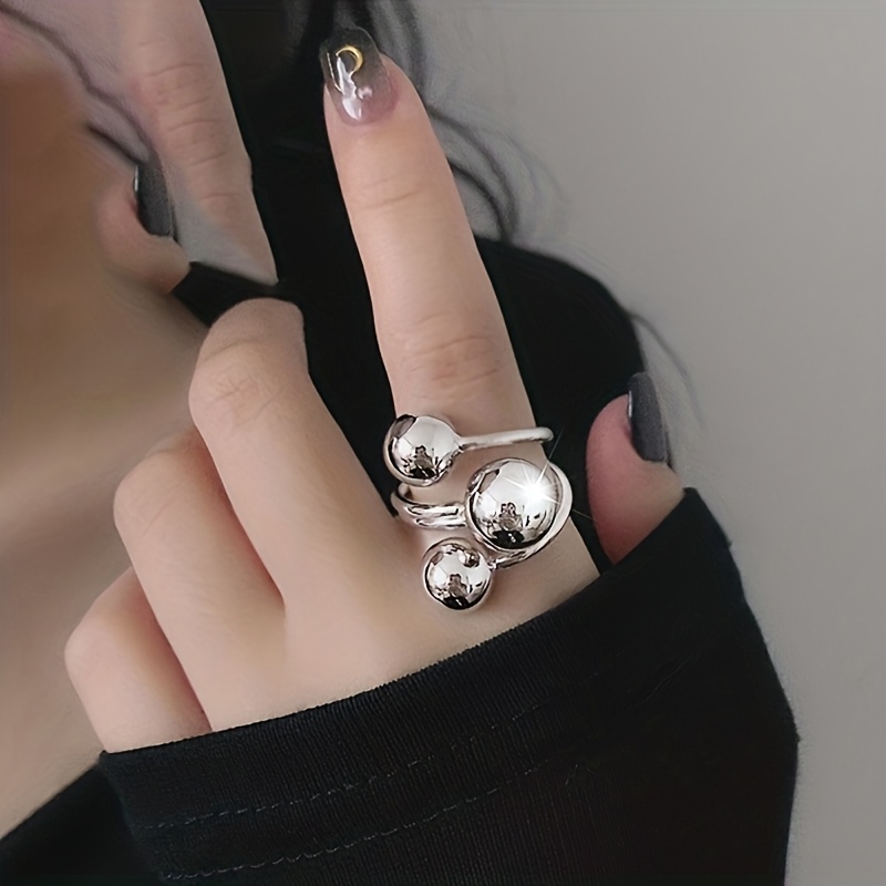 Minimalist Irregular Geometric Round Statement Ring, Festivals