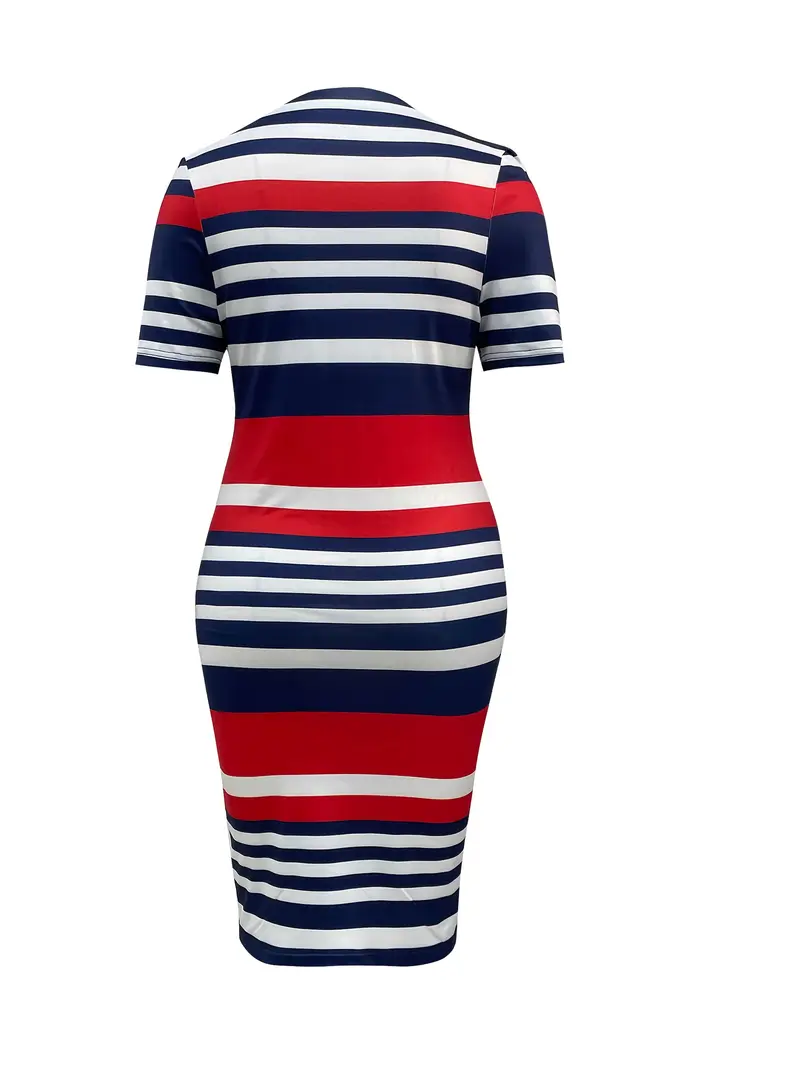 red white and blue striped bodycon dress womens summer casual striped bodycon dress red white navy