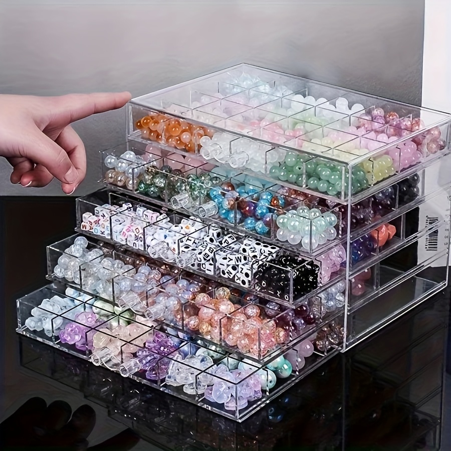 Acrylic Transparent Jewelry Storage Box, Jewelry Earrings and Rings Storage  Box, Plastic Jewelry Storage Display Cabinet, 5-layer/3-layer Jewelry  Organizing Storage Box, with 120 Compartments, with 72 ...