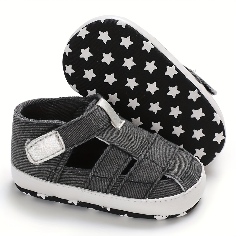 Casual Solid Color Sandals For Baby Boys, Breathable Lightweight Walking Shoes For Spring Summer