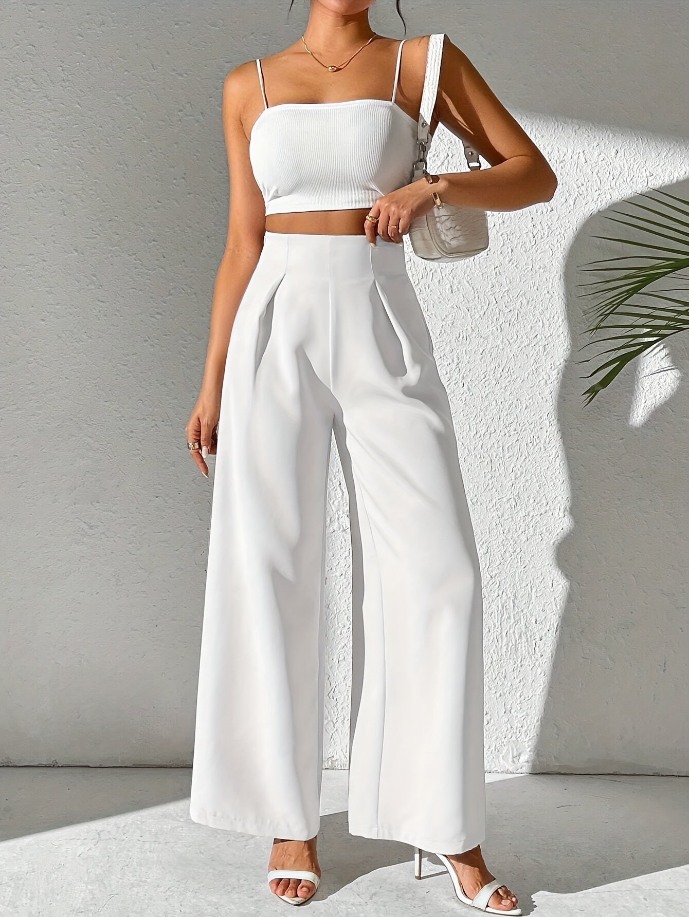 calças femininas de /verão outono elegantes Temu Portugal