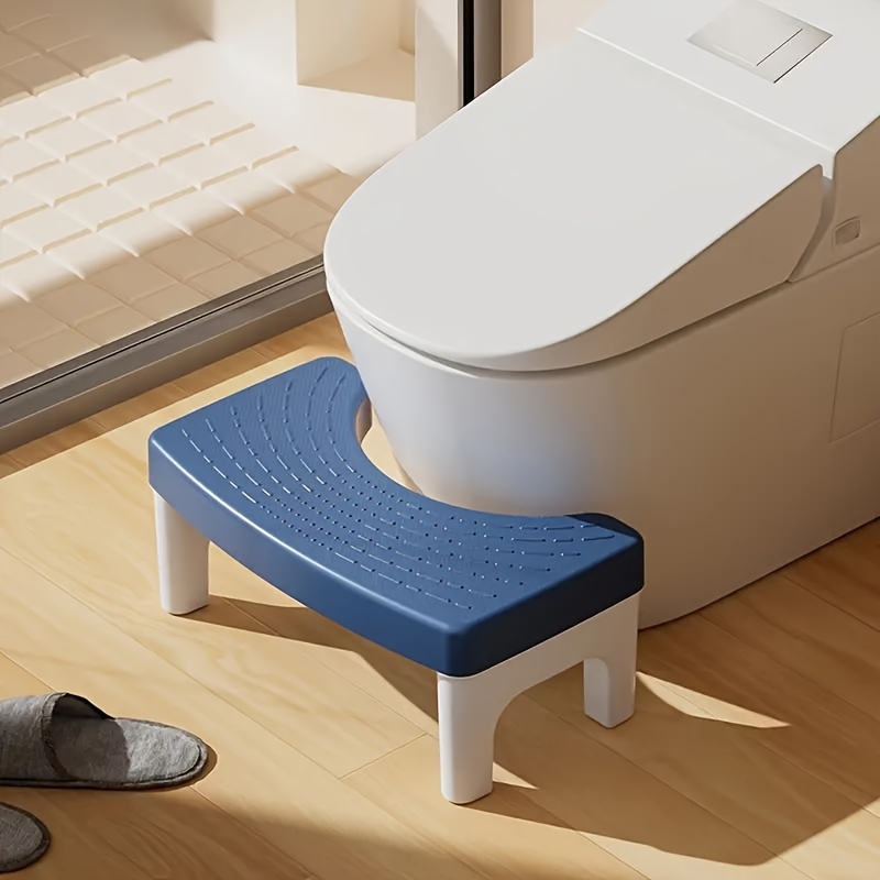 

Ergonomic Adult Toilet Stool - Non-slip, Thickened Plastic Foot Rest For Comfort And Bathroom