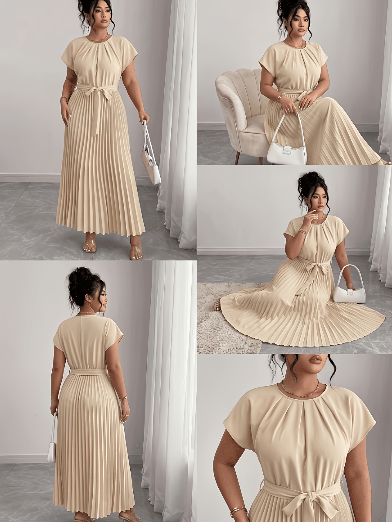 plus size red dress sold on Temu United States