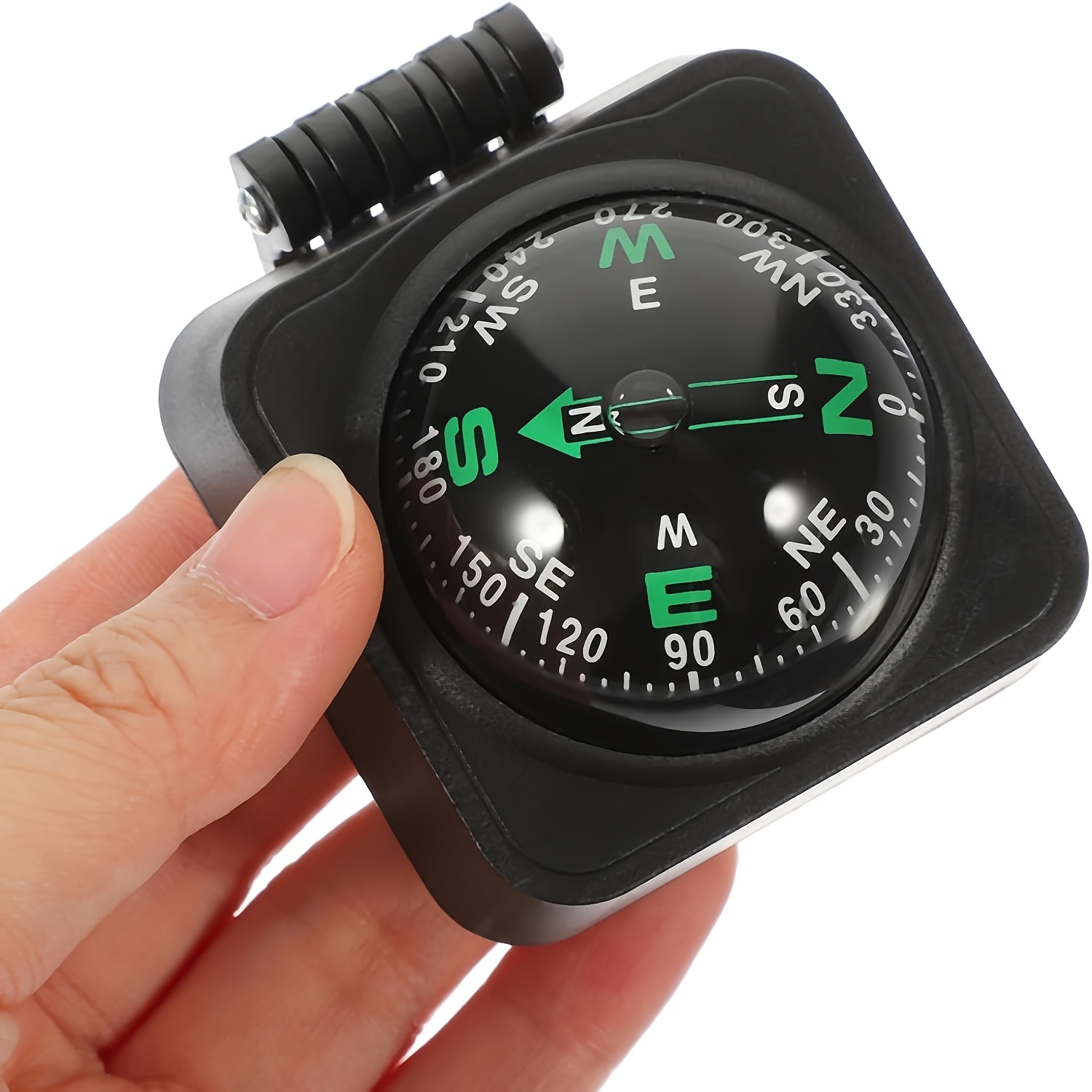 RUNROTOO Marine & Car Compass - Foldable Dashboard Navigation For Vehicles & Boats