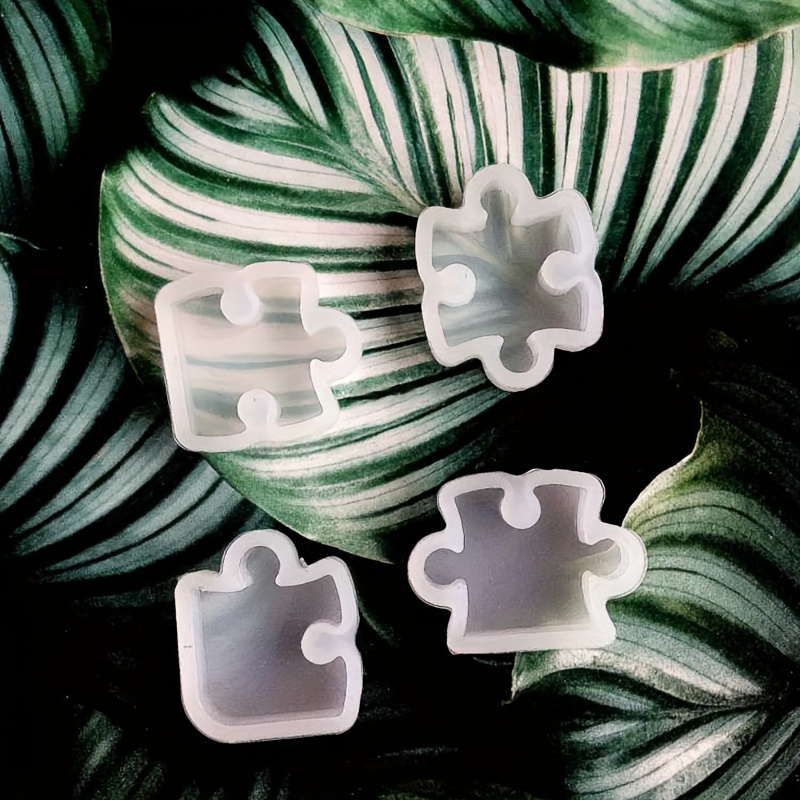 4pcs Puzzle Resin Molds
