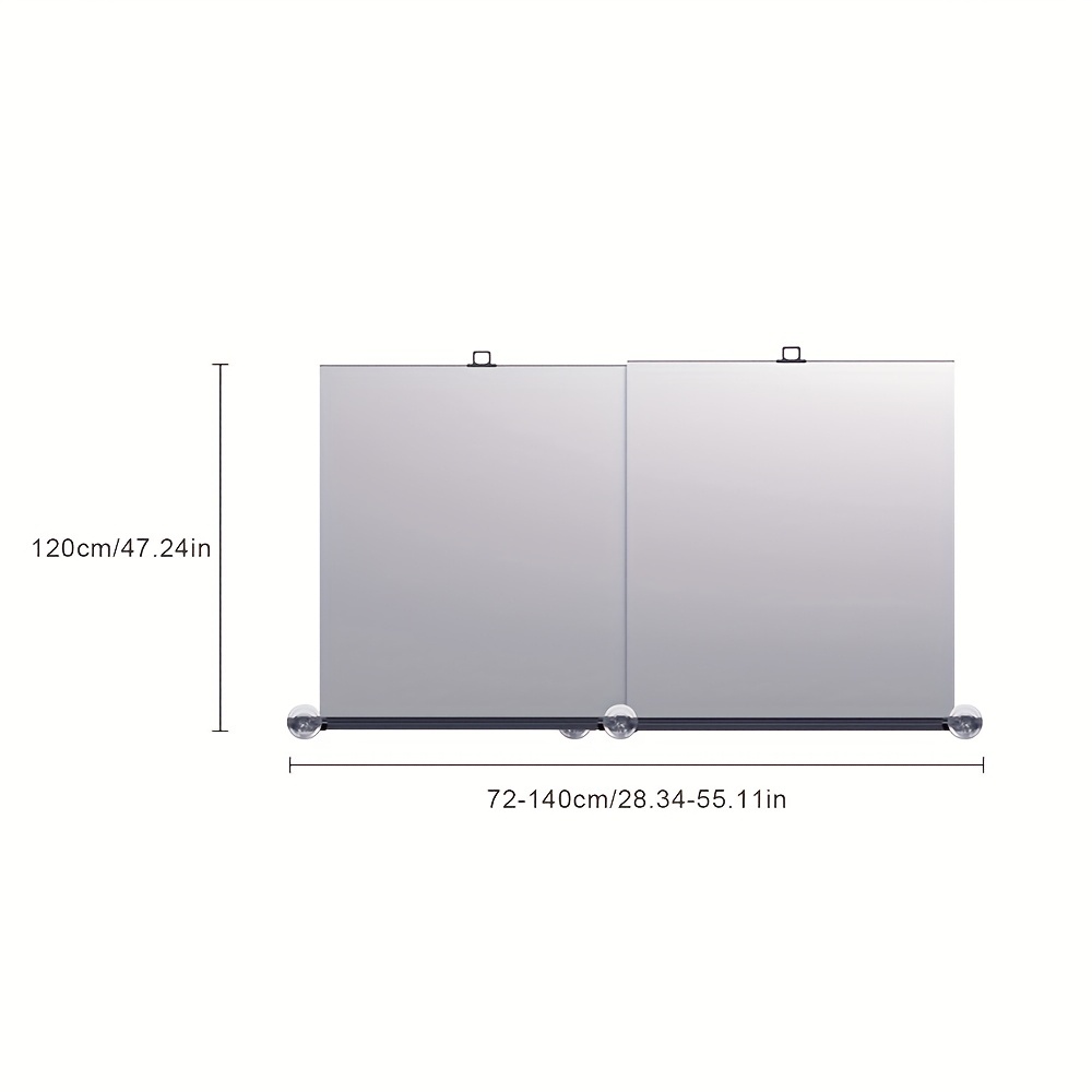 TEMU Retractable Car Sunshade | Universal Fit | Heat Protection, Roll-up Closure | Auto Front Windshield Sun Visor, Vehicle Accessories, Sun Visors