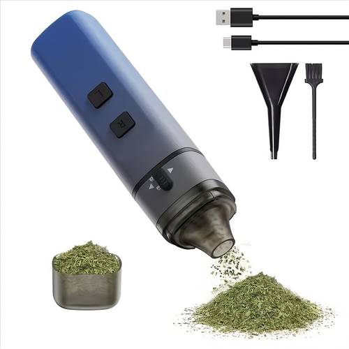 1pc portable electric herb grinder auto tobacco grinding machine for portable use crusher ideal gift for birthday christmas