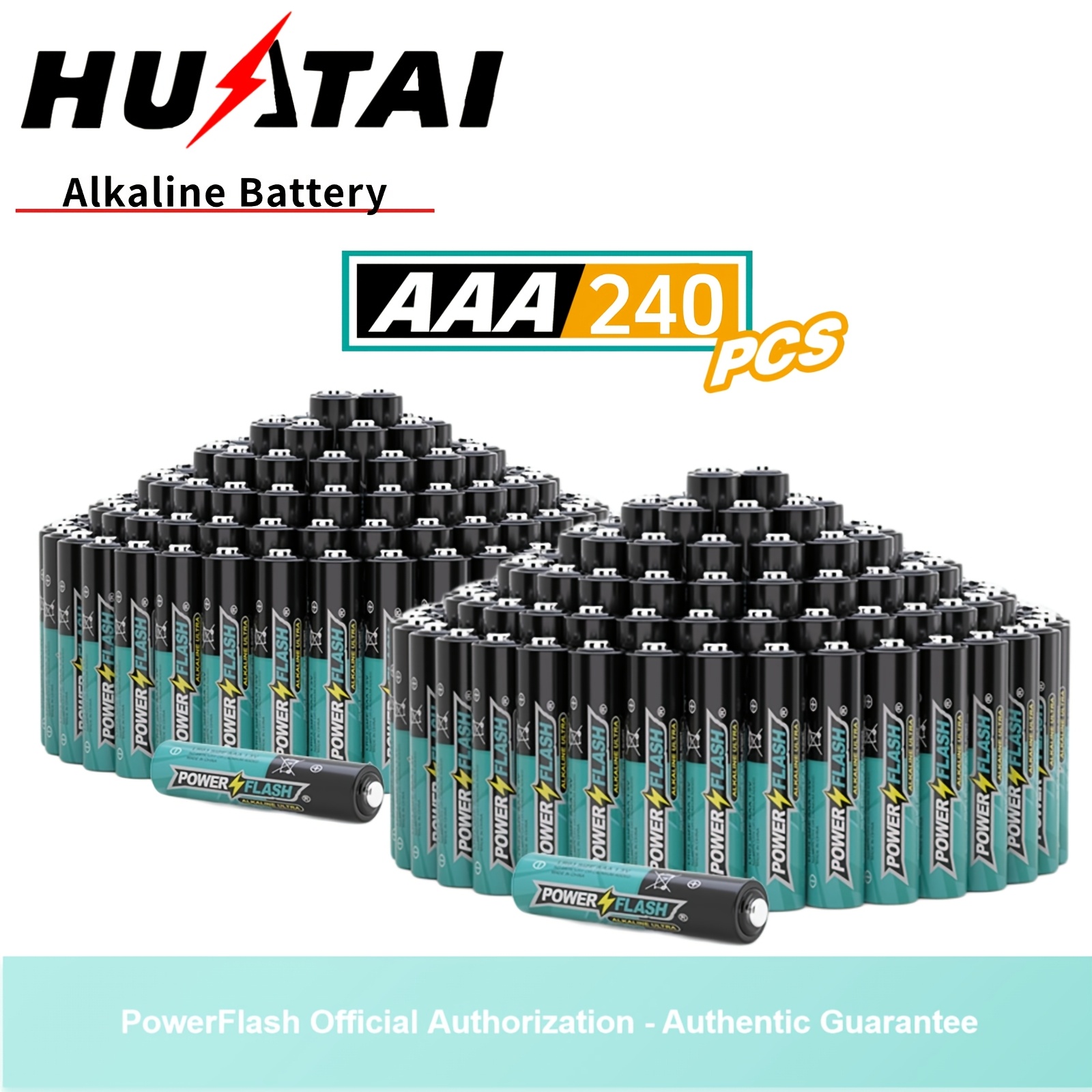 

240pcs Huatai Aaa Batteries, High-performance Lr03 Non-rechargeable Single Use For Home & Devices