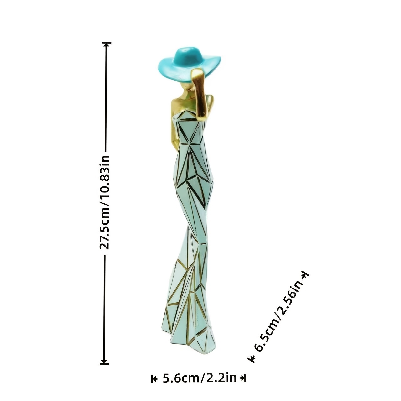 TEMU 1pc Elegant Female Model Statue - Luxurious Resin Figure With Realistic Figure Suitable For Home Office Decor, Centerpiece, Weddings,, Tabletop