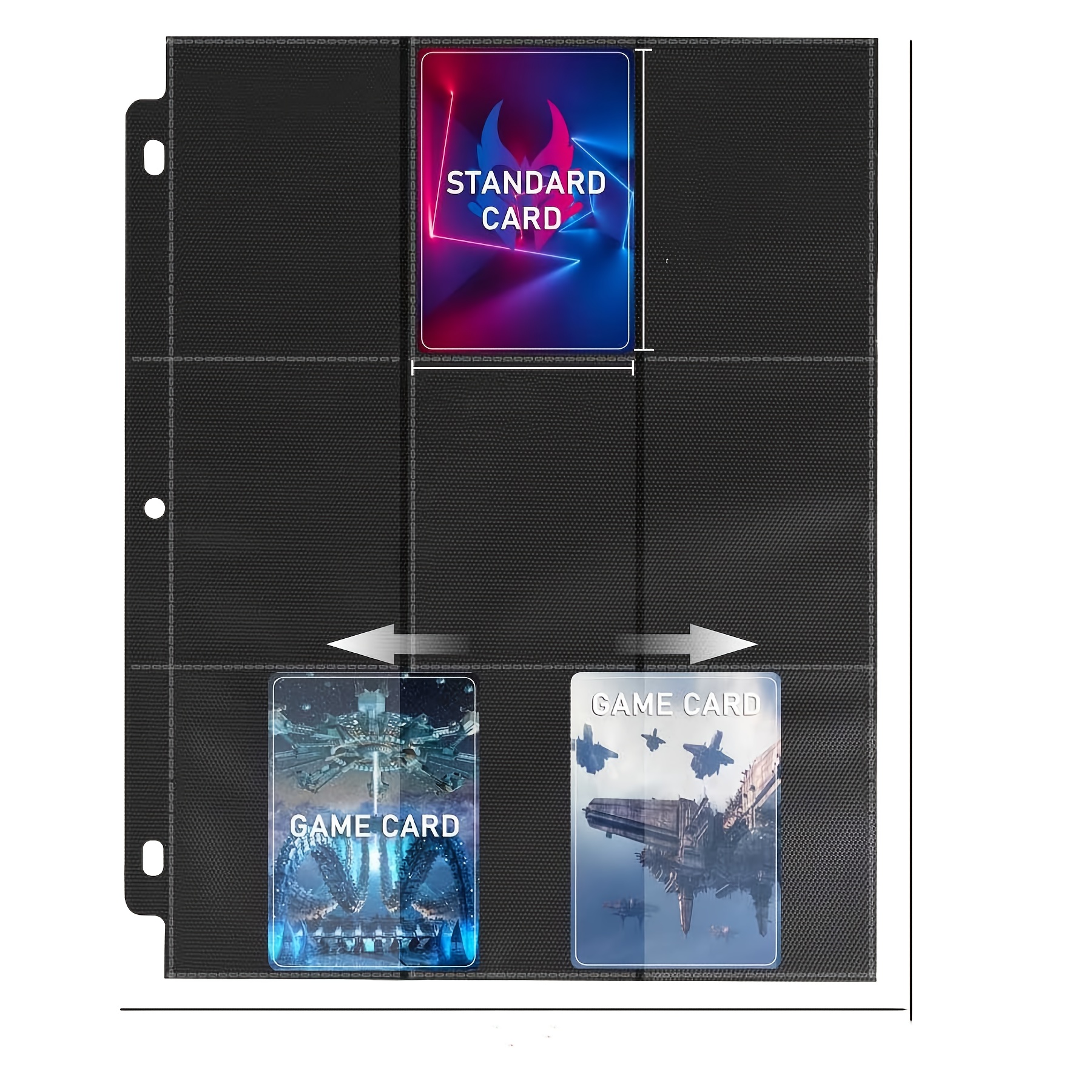 baseball card binders and sleeves ROTHRATHER 50 Pack 900 Clear Pockets Trading Card Sleeve Pages  Baseball  Card Sleeves for 3 Ring Binders  Standard Size Sheet Protectors for
