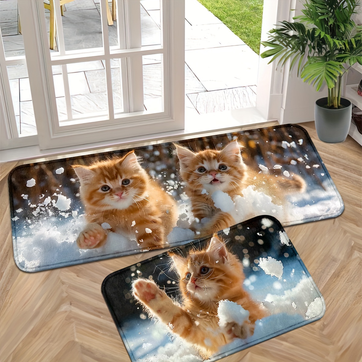 

1/2pcs, Cute Cat Door Mat Indoor Entrance Indoor Door Mats For Entryway Indoor Door Mat Entrance Mat Entry Mat Indoor Front Door Mat Front Door Rugs Indoor Mats For Entryway Indoor Mat Indoor Rugs