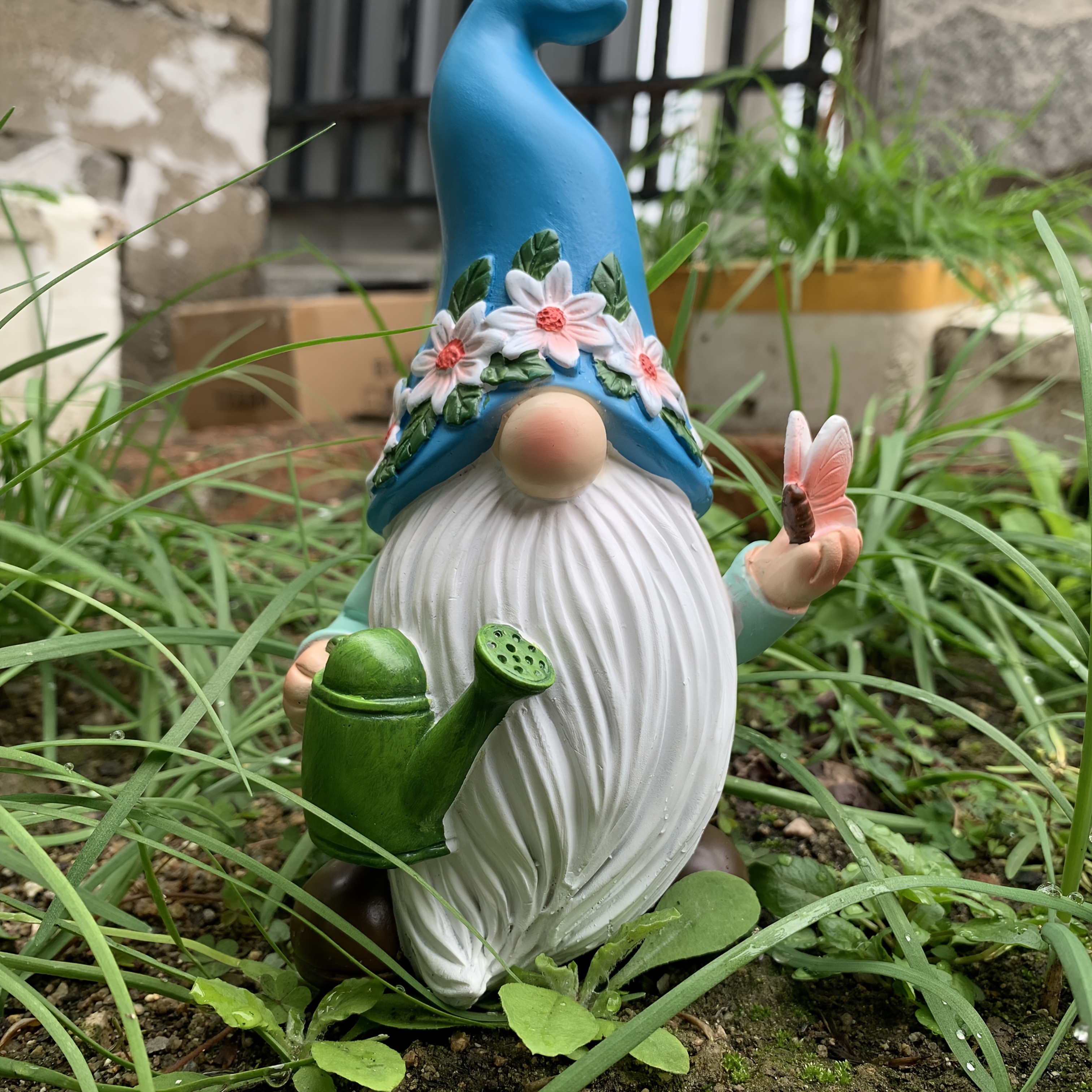 Resin Courtyard Decoration Crafts Dwarf Santa Claus Garden Decorations